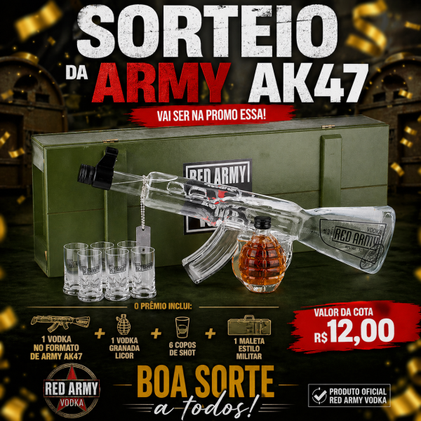 VODKA ARMY AK47 - SORTEIO DA NOITE